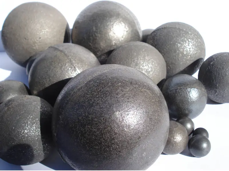 Forged & cast grinding balls — full size range