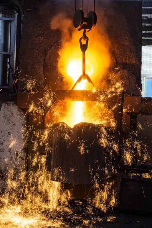Ladle pour station