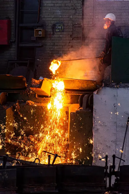 Furnace discharge with cascading sparks