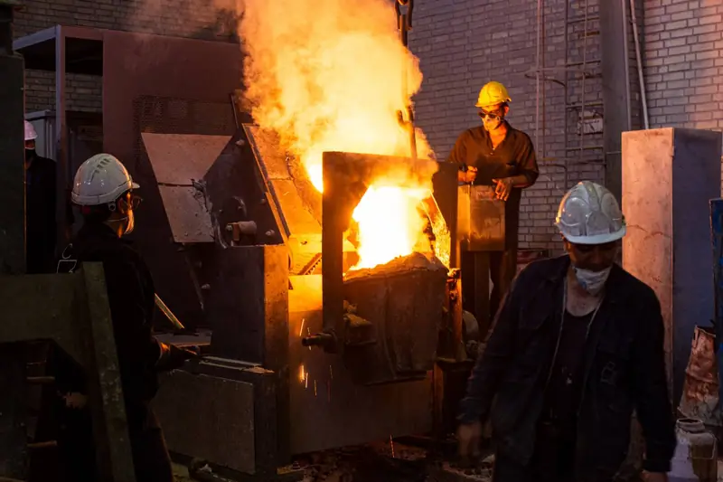 Charging the induction furnace